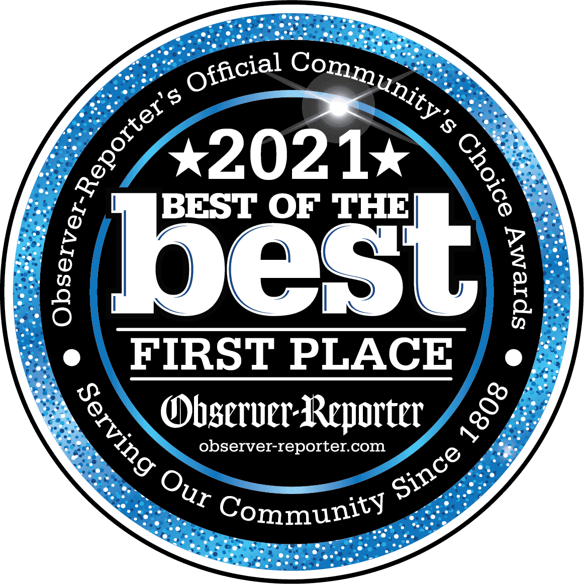 2021 Best of the Best First Place award by Observer-Reporter.