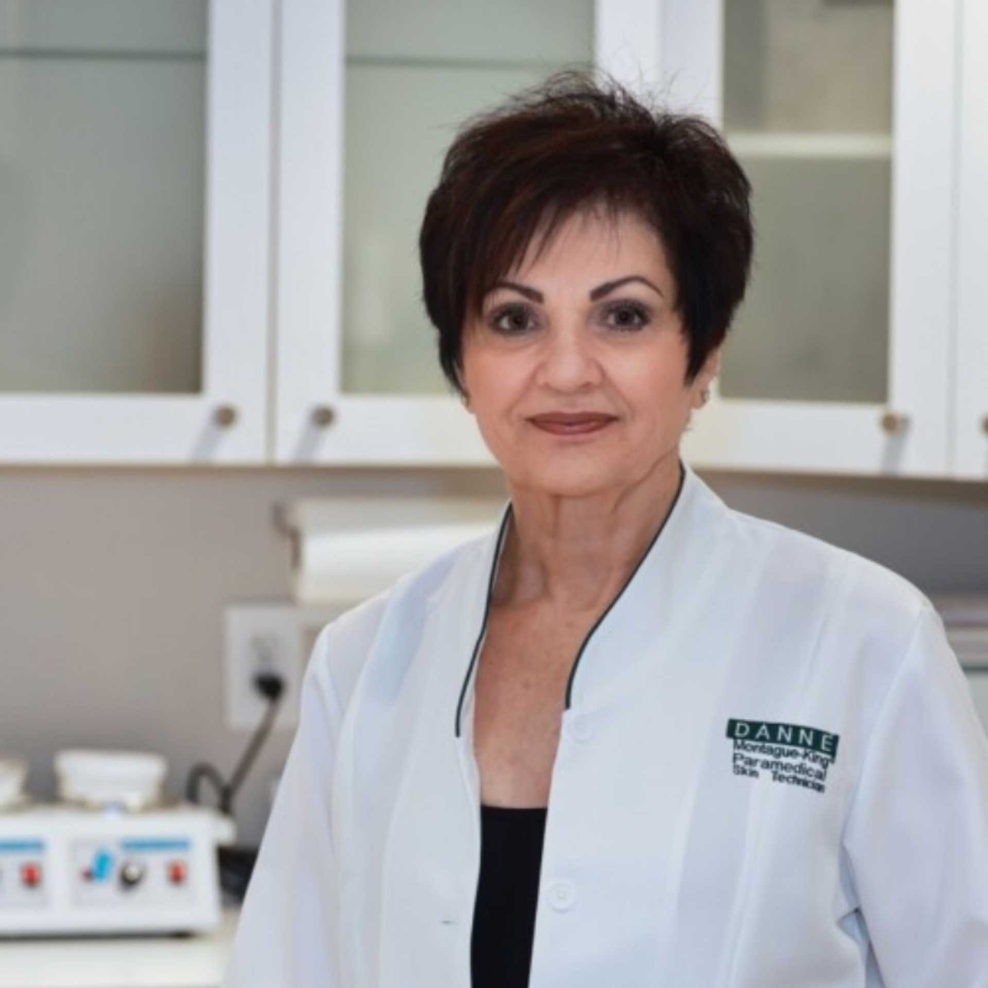 Portrait of Patricia Zacour, a professional stylist at Studio Seven, showcasing their expertise and style.